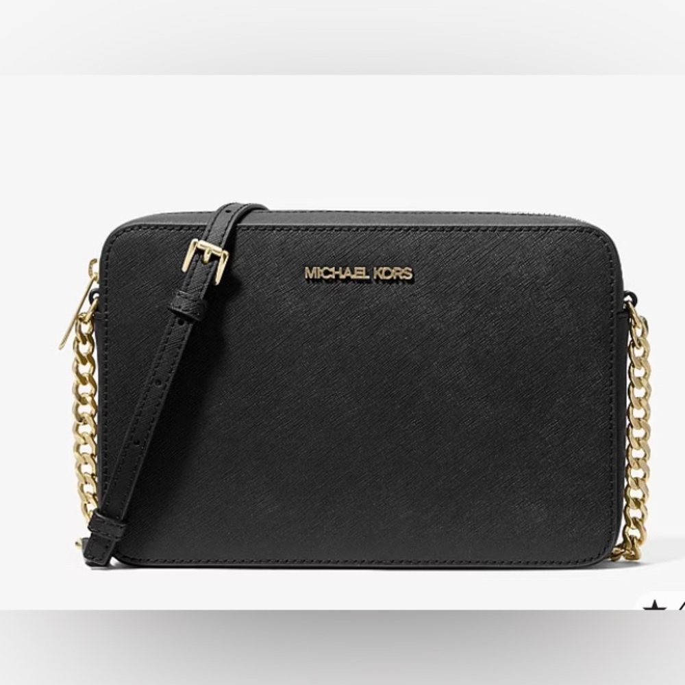Michael Kors Jet Set Black Crossbody Purse bag